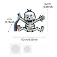 thumbnail image 3 of Warning Sign Wall Sticker For Halloween Home Room Decoration Unique Theme Art, 3 of 7