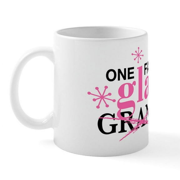CafePress - Glam Grandma Mug - 11 oz Ceramic Mug - Novelty Coffee Tea Cup