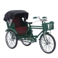 thumbnail image 3 of 3 Wheel Rickshaw Model, Small Compact Rickshaw Model Decorative Interesting  For Home Black,Green, 3 of 8