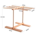 thumbnail image 2 of relayinert Collapsible Wooden Pasta Drying Rack Beechwood Noodle Spaghetti Holder, 2 of 5