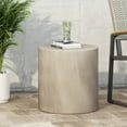 thumbnail image 3 of GDF Studio Rone Outdoor Lightweight Concrete Side Table, Light Gray, 3 of 7