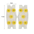 thumbnail image 5 of Hyasfey 1 Pair Clear Ice Cleats Shoes Crampons with 5 Metal Studs Men Women Winter Outdoor Walking Ice Snow Traction Grips Elastic Non-slip Shoes Boot Spikes Grippers, 5 of 7