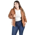 thumbnail image 1 of Chamarra acolchada con capucha Roman Fashion /Tallas Extras, 005 (Camel) cafe 38, 1 of 6