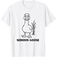thumbnail image 1 of Serious Goose Funny Bird Humor Meme - Camiseta gráfica, 1 of 2