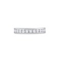 thumbnail image 2 of 14kt White Gold Womens Round Diamond Wedding Band 1/2 Cttw, 2 of 4