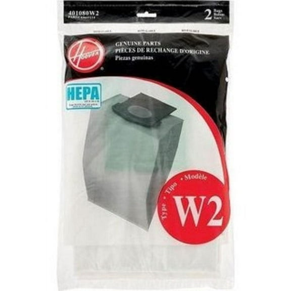 Replacement Part For Hoover WindTunnel 2 Upright Type W2 Hepa Bags 2 Pk - 401080W2
