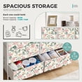 thumbnail image 2 of Sybels Dresser with 9 Drawers, Retro Floral Pattern Fabric Bins with Wooden Top for Bedroom, Closet, Entryway Hall, Brown, 2 of 8