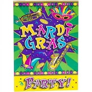 Mardi Gras Party 8 Invitations with Envelopes Masquerade