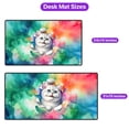 thumbnail image 5 of Funny Watercolor Adorable American Shorthair Peeking Through Torn Paper Effect Desk Mat Full Keyboard Mouse Pad Cat Lover Kitten Owner Gifts Large Mousepad - 00026, 5 of 5
