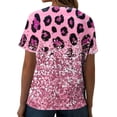 thumbnail image 4 of gbyLJF Corset Tops for Women Plus Size Turtleneck Tunic Tshirts Shirts for Women Graphic Cute Crop Tops Pink 5XL, 4 of 6