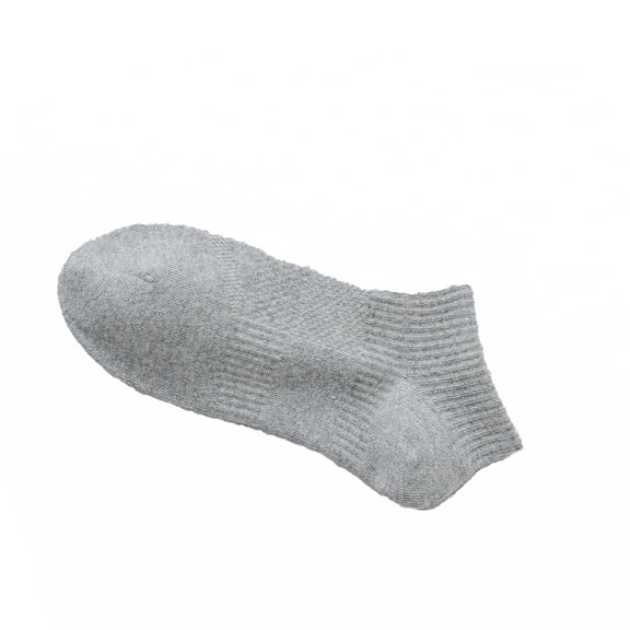 PLHWHYQ Kids Ankle Socks Breathable Short Socks For Sports School Daily Wear Soft Comfortable Casual Socks for Kids Grey 5-14 Years