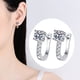 thumbnail image 3 of WILLBEST Aretes De Moissanita De Plata En Forma De U Para Mujer, De Acero Inoxidable, De Color, 3 of 5