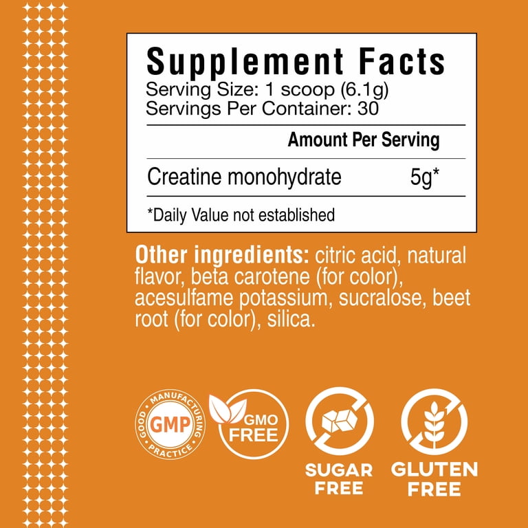 Cybergenics Creatine Monohydrate Powder, Pure Creatine, 5 grams