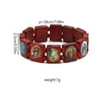 thumbnail image 3 of Sonducket 4 piezas de de madera, brazalete elástico cuadrado, cuerda elástica robusta, apariencia exquisita para el de Pascua, primera Ropa, zapatos y accesorios Miscelánea NO1, 3 of 6