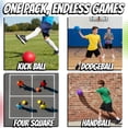 thumbnail image 3 of PlayBolt 7-Inch Playground Balls – 6 Pack Multicolor | Inflatable Rubber Dodgeballs with Hand Pump for Kids, Teens & Adults – Indoor & Outdoor Group Play, 3 of 10