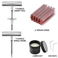 thumbnail image 4 of Kit de Réparation de Pneus Sans Chambre à Air Professionnel, Outils Robustes pour Réparations d'Urgence Rapides, Solutions de Crevaison Polyvalentes pour Voiture, Camion, Moto, ATV, Ensemble de 26 Pcs, 4 of 5