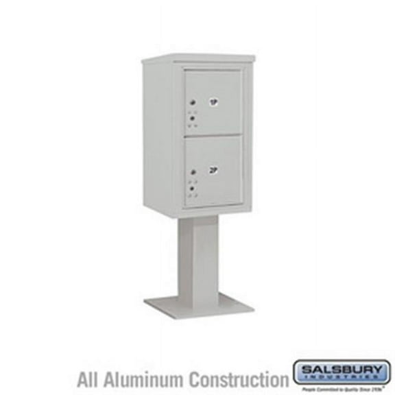 Salsbury Industries 64155GY-U 1 Wide Unassembled Standard Metal Locker with Four Tier, Gray - 5 ft. x 15 in.
