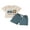 Blue, variant on Toddler Baby Boys Easter Outfits 6 12 18 24 Months 2T 3T Crew Neck Short Sleeve T-Shirt with Shorts 2 Pcs Set for Spring Summer