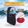 thumbnail image 4 of Guardurnaity Sombrero a prueba de viento más cálido engrosado impermeable pasamontañas cubierta de cara al aire libre sombreros gorros equipo clima frío Sombreros negro Guardurnaity AP009969-02, 4 of 6