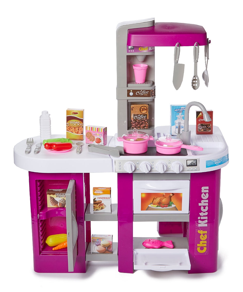 12pcs Purple Preschool Children Cooking Chef Toy Kitchen Pretend Play Set 