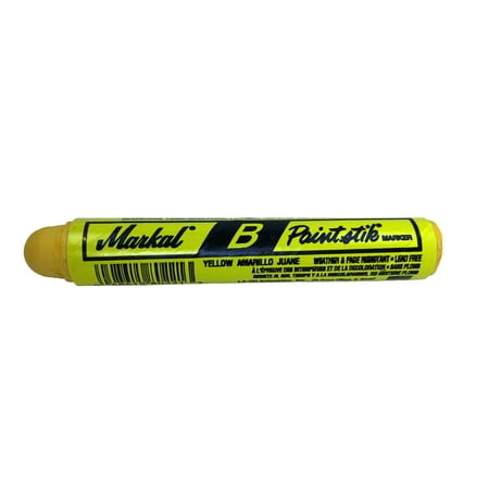 Single Markal B Yellow Tire Chalk Paint Stick Crayon Surface Marker Graffiti