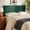 Green, variant on Virtu Queen Headboard No Tools Required Peel and Stick Upholstered Velvet Bed Headboard Only, Off -White