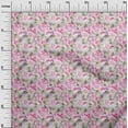 thumbnail image 2 of oneOone Cotton Flex Light Pink Fabric Rose Buds Floral Craft Projects Decor Fabric Printed By The Yard 40 Inch Wide, 2 of 4