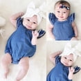 thumbnail image 1 of Été Bambin Enfants Bébé Filles Bébé Vêtements Denim Rompers Combinaisons Tenues, 1 of 4