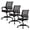 Dark Black, variant on Mid-Back Ergonomic Mesh Office Chair, Black Swivel Desk Chair with Lumbar Support, Adjustable Height, Rolling Wheels, 250 lbs Capacity for Home Office & Workspace