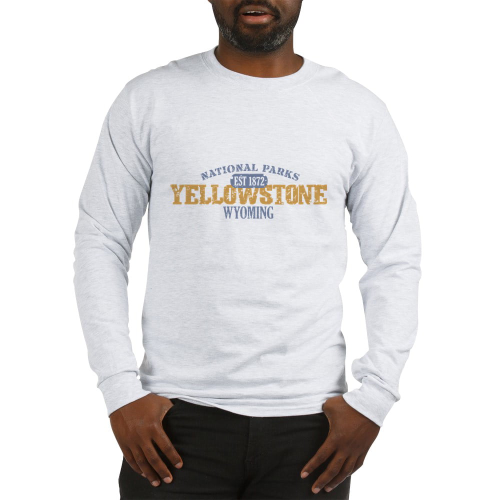 Unisex Cotton Long Sleeve T-Shirt CafePress Yellowstone National Park 