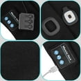 thumbnail image 6 of Zukuco Bluetooth Beanie Hat with LED Light Wireless Headphones Music Beanie for Men Dad Women Gifts, 6 of 7