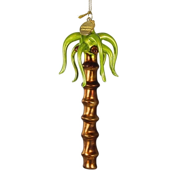 Morawski 5.25In Small Palm Tree, Glass, Ornament Tropical Coconut 11518