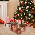thumbnail image 3 of Christmas Lighted Gift Boxes 3pcs Glowing Rattan Light String 4in/5in/7in Creative Gix Boxes, 3 of 8
