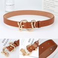 thumbnail image 4 of "Women Fashion Waist Belt Snake Design Belt Thin Buckle Leather Waistband Dress Belts Long Thin Waistband ", 4 of 11