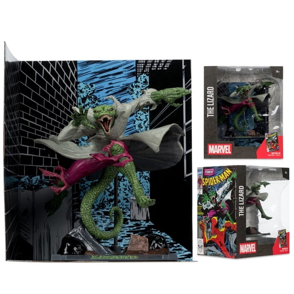 The Lizard 1:10th Scale Collectible with Scene (Marvel: SPIDER-MAN #2) - McFarlane Toys