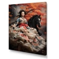 thumbnail image 2 of Designart "Rodeo Queens of Japan" Fashion Canvas Wall Art - Glam Black Woman Bedroom Canvas Wall Art, 2 of 6