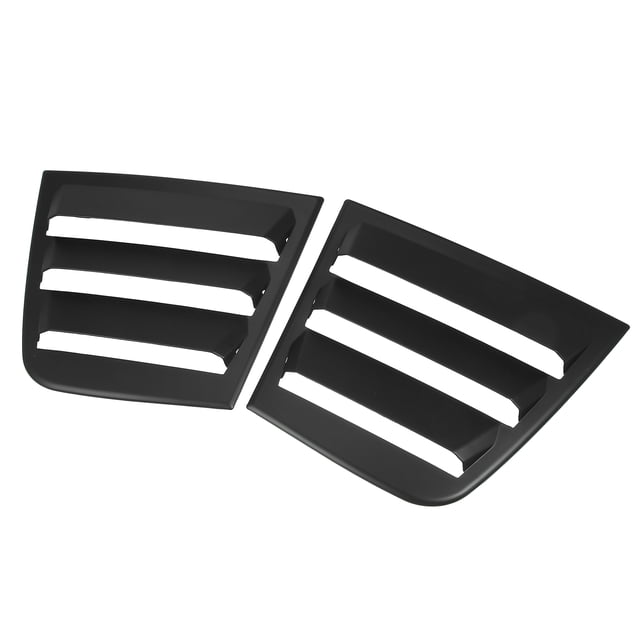 2uds Coche Ventana Persianas Aire Ventilación Cuchara Sombras Cubierta Mate Negro