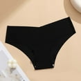 thumbnail image 2 of Womens Cotton Seamless Underwear No Show & No VPL Panties, Cheeky Cut Black - Breathable Comfort for Everyday Wear,Size M, 2 of 5