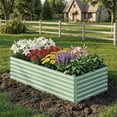 thumbnail image 3 of 2PCS Galvanized Rectangular Garden Bed, Large Outdoor Planter Box, Rust-Resistant Metal Raised Beds for Vegetables, Flowers & Herbs, Easy Assembly, 3 of 6