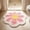 Pink, variant on Fiaya Women Yellow Flower Shape Bathroom Floor Mat, Soft Absorbent Antiskid Bath Rug, Decorative Waterproof Comfortable Home Mat