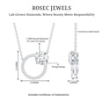 thumbnail image 6 of Rosec Jewels Lab Created Diamond Eternity Necklace for Women - Circle of Life Necklace (EF-VS Grade) - Ready to Gift, 10K White Gold, 6 of 7