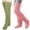 Green, variant on WREESH Women Fashion Thigh High Socks Over Knee Stockings 2 Pairs High Fuzzy Socks Over Knee Winter Leg Warmers Plush Slipper Socks For Christmas Home Sleeping Brown