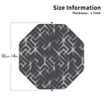 thumbnail image 2 of Leather Coasters with Heat-resistant for Drinks, Geometric Labyrinth Patterns -标题2 Octagon, 2 of 5