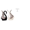 thumbnail image 1 of estatua de cisne,Figuras de cisne,estatuas,decoración del hogar,fiesta de bodas,Escultura de cerámica Arte Adorno Centros de mesa,Escritorio redondo de casa de muñecas,Muebles de mesa, 1 of 7