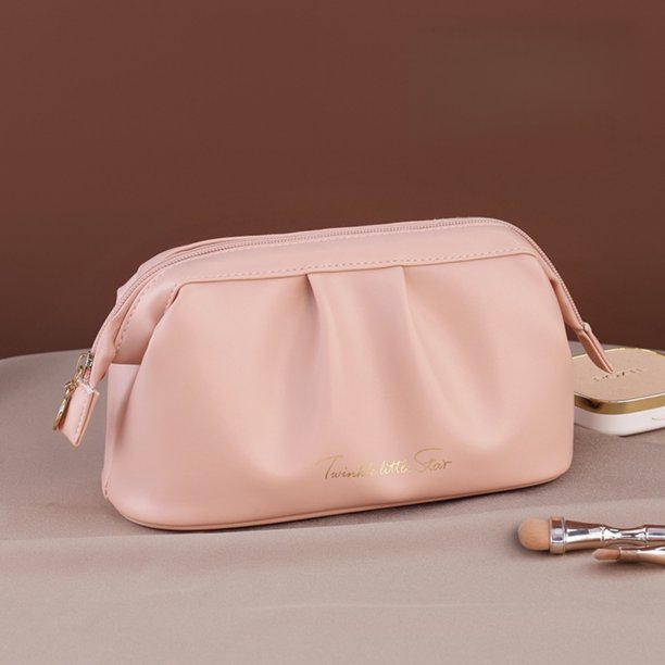 Bolso cosmético para mujer, organizador de maquillaje de viaje, bolsa de aseo con múltiples bolsillos para almacenamiento