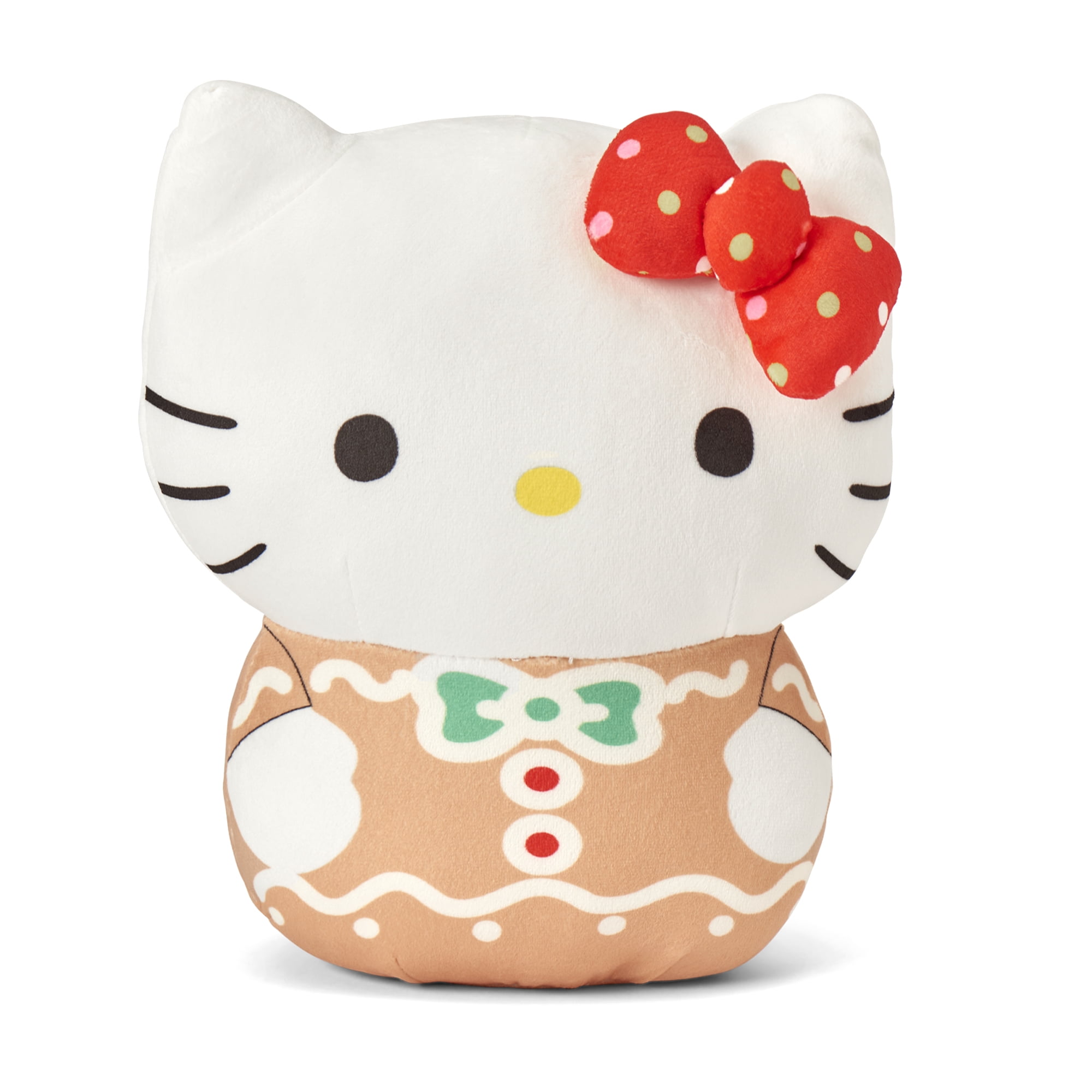 Hello Kitty Gingerbread Joy 11 inch Character Hugger and 40 x 50 inch Throw Blanket Set
