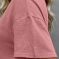 thumbnail image 4 of GUACER Womens T Shirts Trendy V Neck Short Sleeve Blouses Relaxed Fit Pocket Casual Tee Tops, 4 of 7