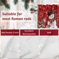 thumbnail image 7 of Christmas Valance Curtain for Windows Winter Snowman Xmas Tree Deer Snowflakes Red Curtain Valances Short Window Treatments Panels for Kitchen Bathroom Laundry Room Basement 42 x 12 Inch, 7 of 7