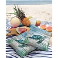 thumbnail image 4 of Outdoor Throw Pillow Cover Underwater Sea Turtle Seaweed Waterproof Cushion Covers 2 Pack Compass Starfish on Wood Plank Pillow Cases Home Decoration for Patio Garden Couch Sofa, 4 of 7