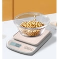 thumbnail image 1 of Báscula de alimentos Báscula de cocina Báscula de medición Báscula de comida de plato redondo Báscula de bolsillo para alimentos Báscula pequeña para rosa, 1 of 8